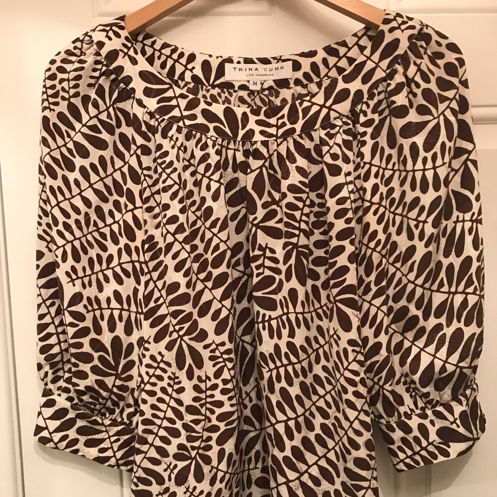 Tina Turk 100% silk blouse
